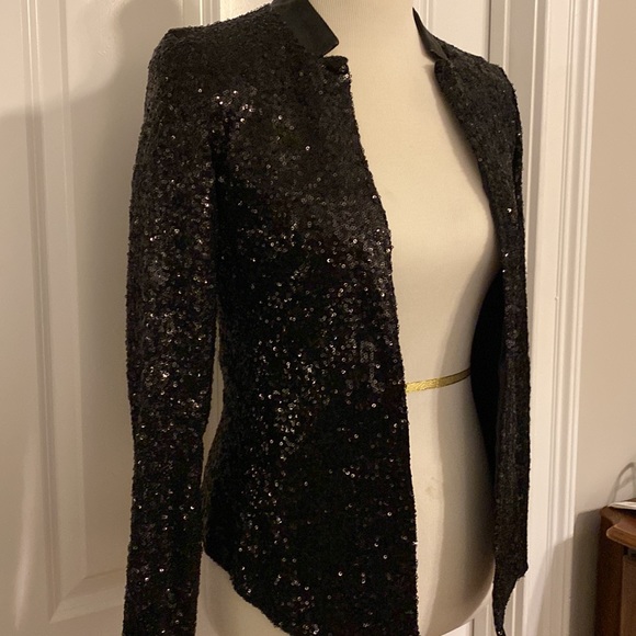 Ella Moss Black Sequin Jacket - size Extra Small ( XS ) - Picture 2 of 8